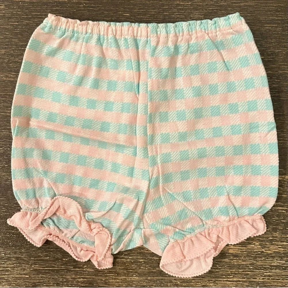 VTG Carter’s 60s/70s Baby/Toddler 4T Set Girls Gingham Summer Outfit Pink Blue